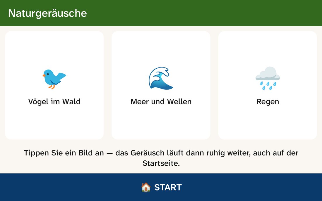 Naturgeräusche zum Entspannen